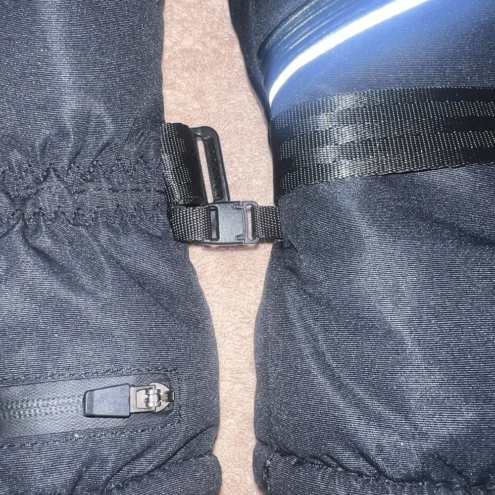 Heated Gloves Unisex w/Rechargeable Battery Waterproof Black Size Large Tested